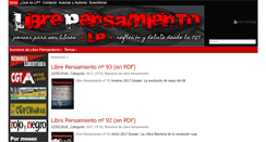 Desktop Screenshot of librepensamiento.org