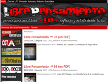 Tablet Screenshot of librepensamiento.org